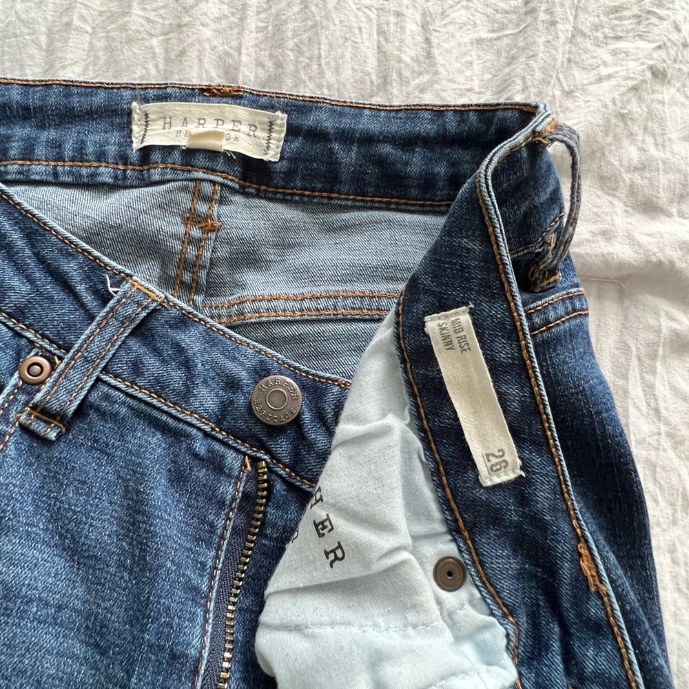 Mid Rise Distressed Skinny Jeans Sz26 - Picture 5 of 6